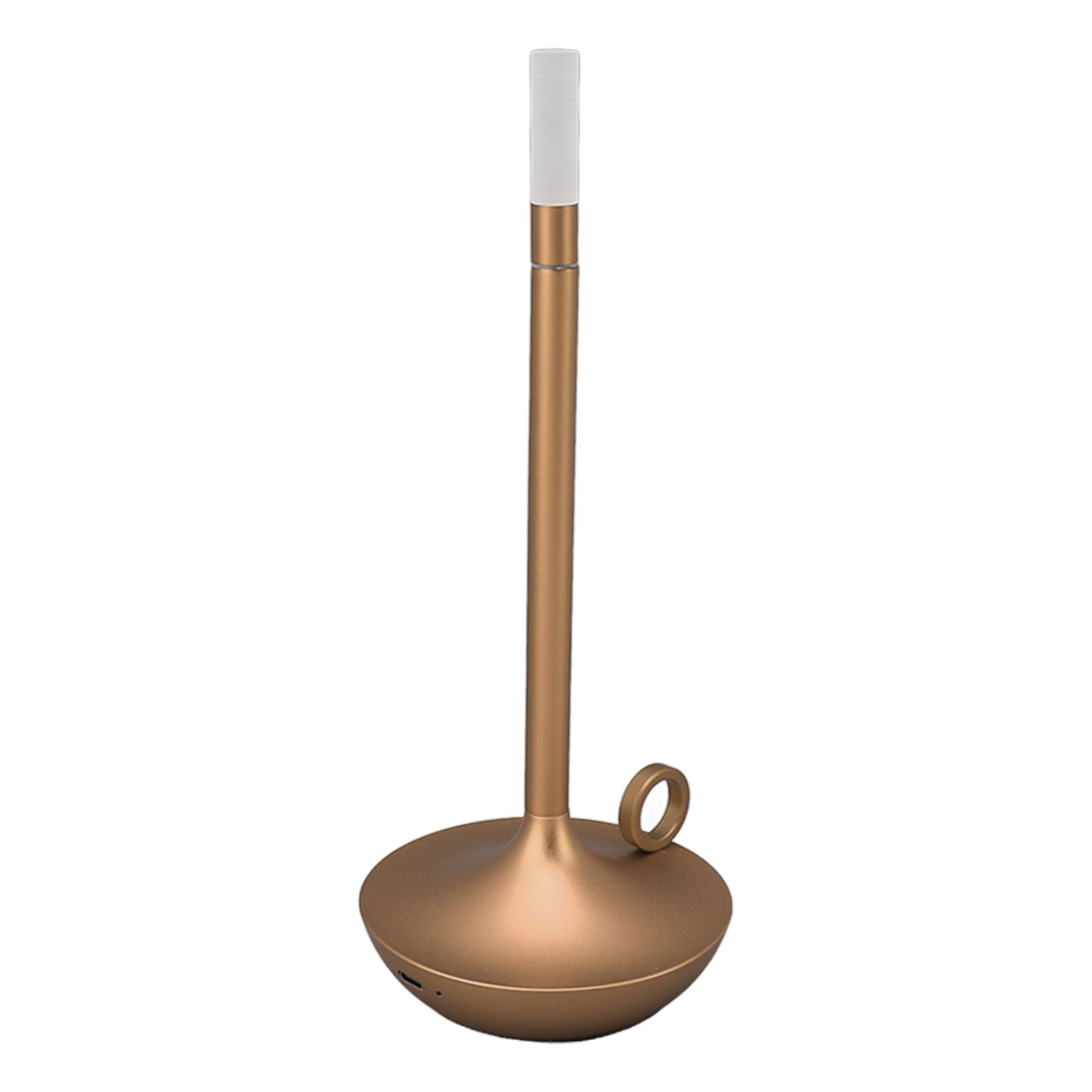 Cordless Table Lamp Innovative Candle Shape 3 Levels Brightness Dimmable Rechargeable LED Desk Lamp Gold - Image 7