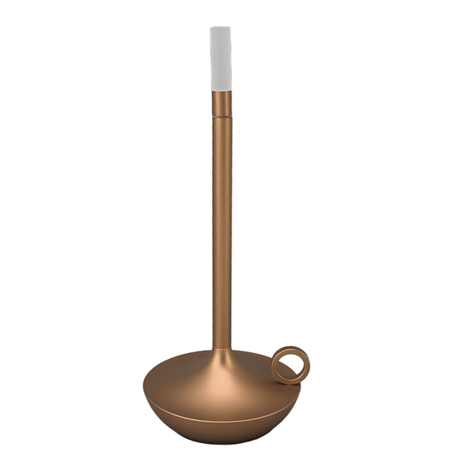 Cordless Table Lamp Innovative Candle Shape 3 Levels Brightness Dimmable Rechargeable LED Desk Lamp Gold - Image 8