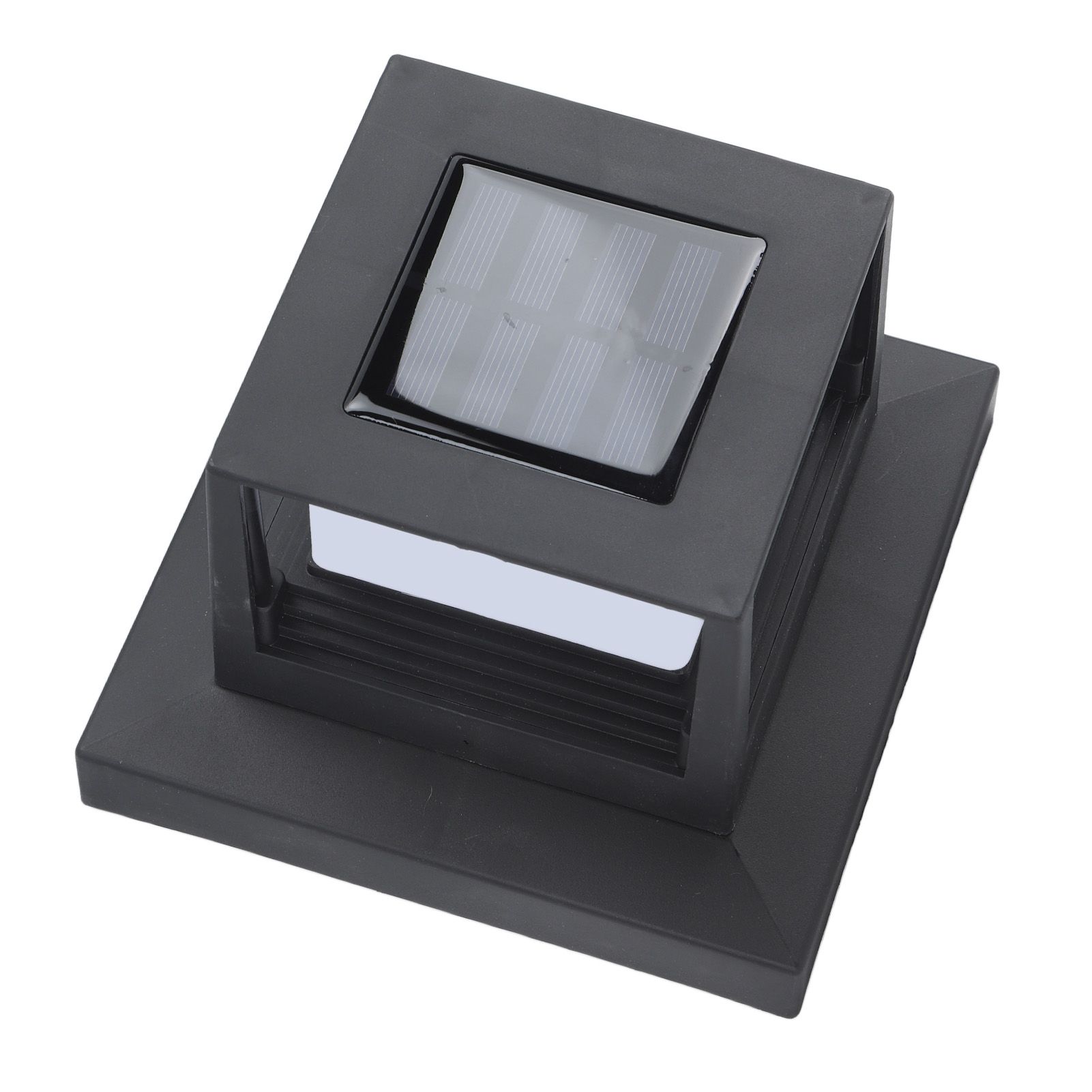 Square Outdoor Fence Post Cap Light Solar Post Light LED Landscape Lighting for Household Garden Courtyard Fence Dual Color Light Black - Image 4