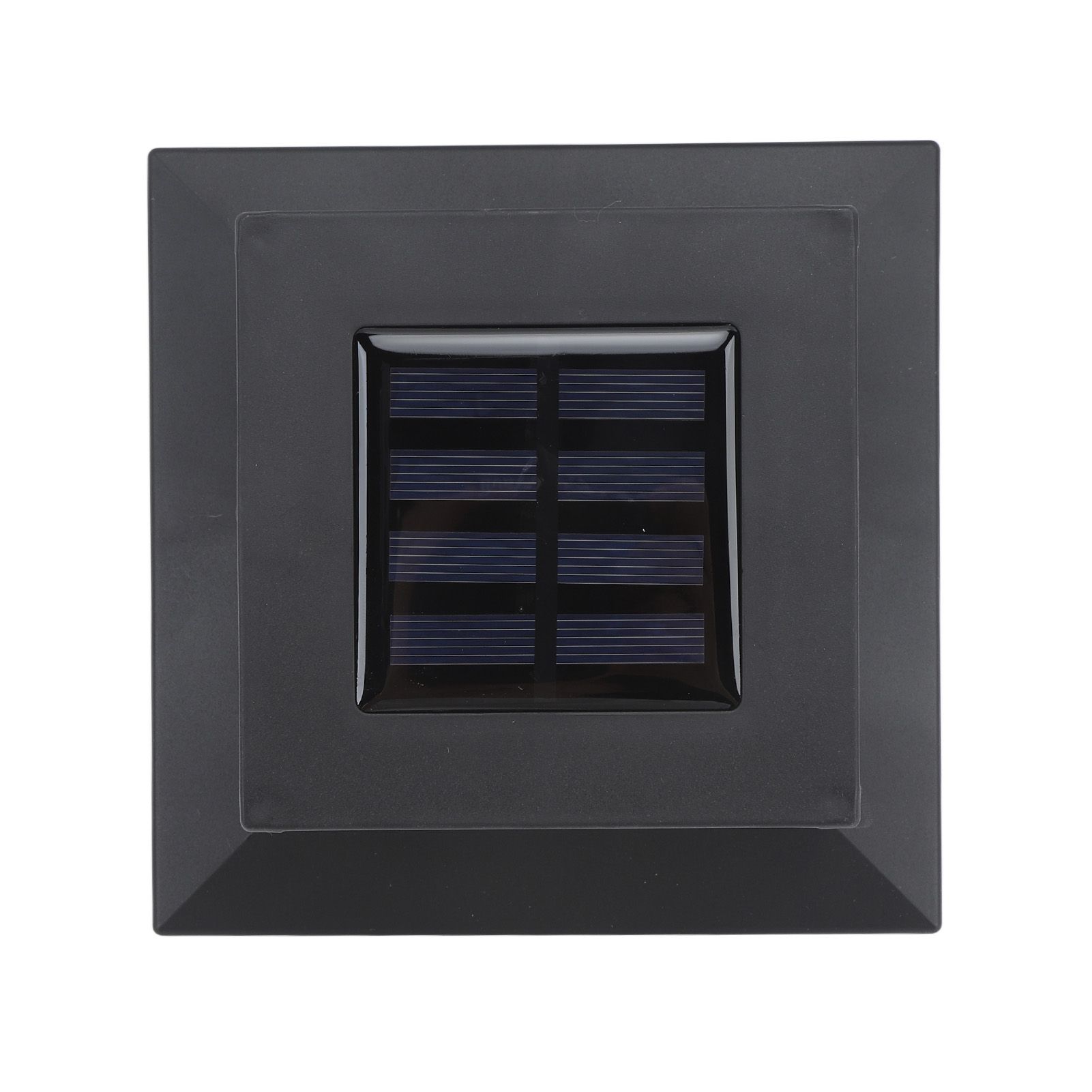 Square Outdoor Fence Post Cap Light Solar Post Light LED Landscape Lighting for Household Garden Courtyard Fence Dual Color Light Black - Image 6
