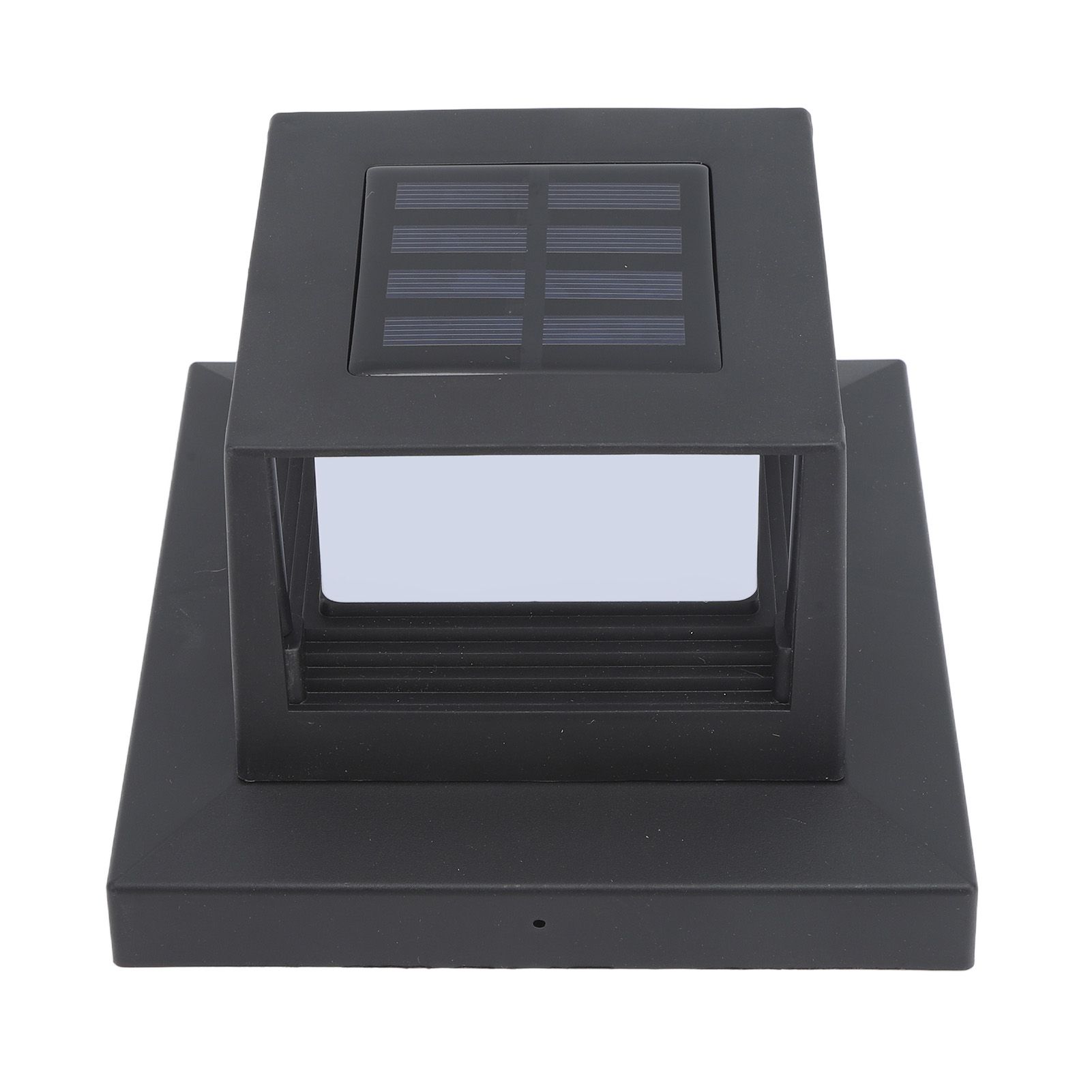Square Outdoor Fence Post Cap Light Solar Post Light LED Landscape Lighting for Household Garden Courtyard Fence Dual Color Light Black - Image 7