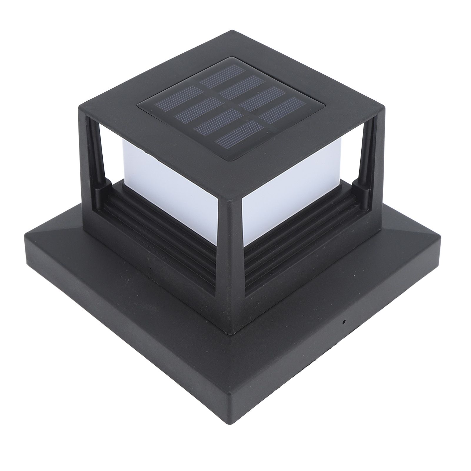Square Outdoor Fence Post Cap Light Solar Post Light LED Landscape Lighting for Household Garden Courtyard Fence Dual Color Light Black - Image 8
