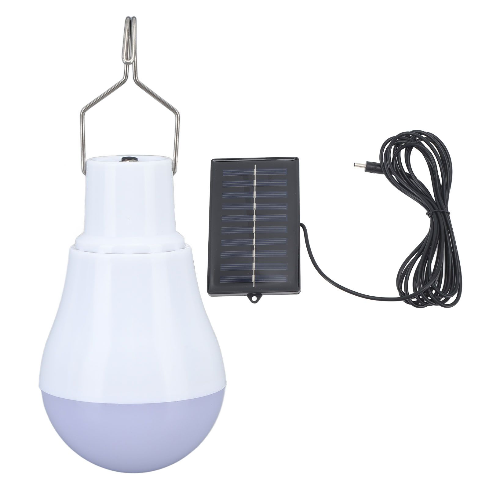 Solar Light Bulb Solar Panel LED Bulb ABS White Light 500mAh Battery Hook Design Solar Light for Emergency Camping Tent - Image 2