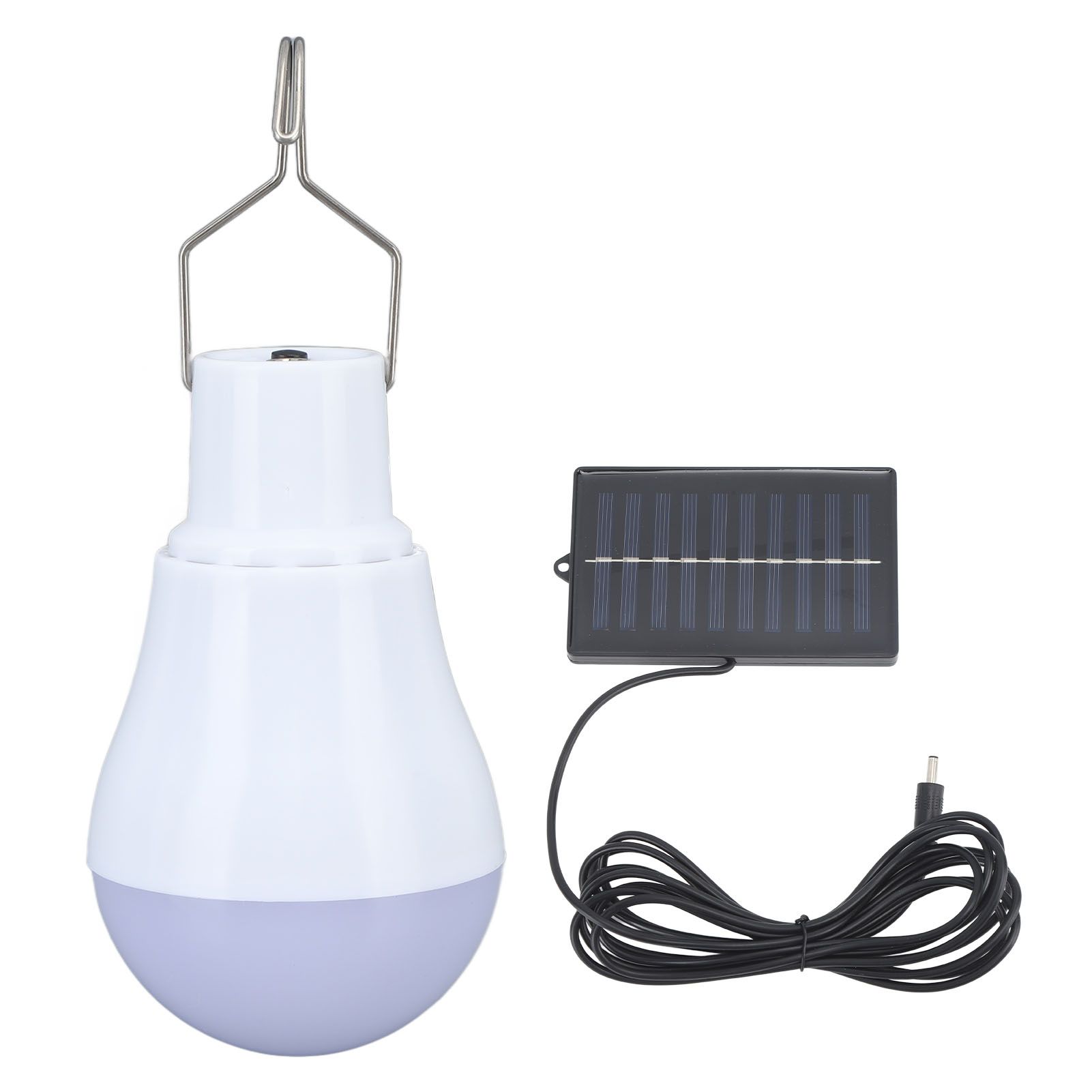 Solar Light Bulb Solar Panel LED Bulb ABS White Light 500mAh Battery Hook Design Solar Light for Emergency Camping Tent - Image 6