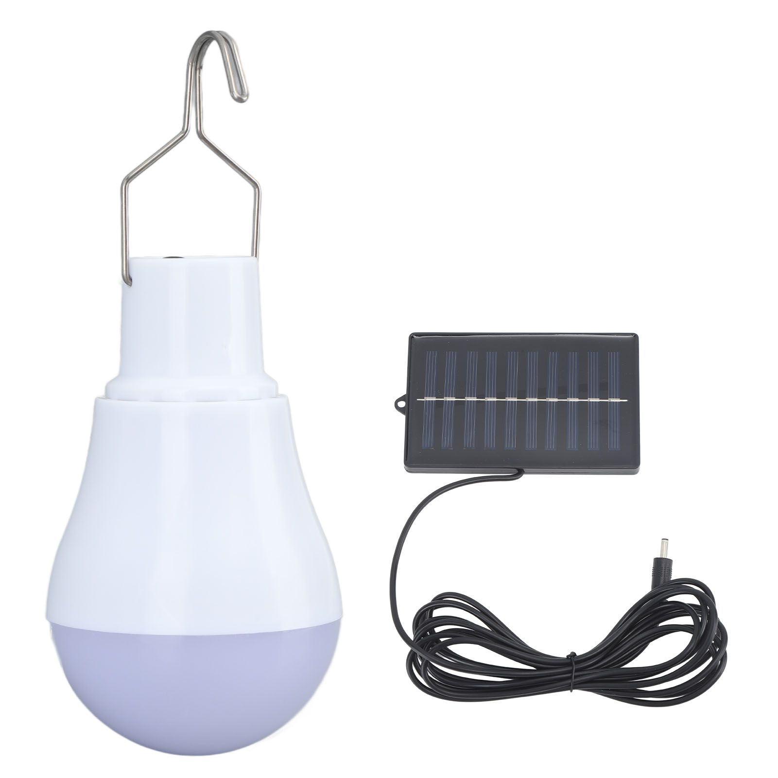 Solar Light Bulb Solar Panel LED Bulb ABS White Light 500mAh Battery Hook Design Solar Light for Emergency Camping Tent - Image 8