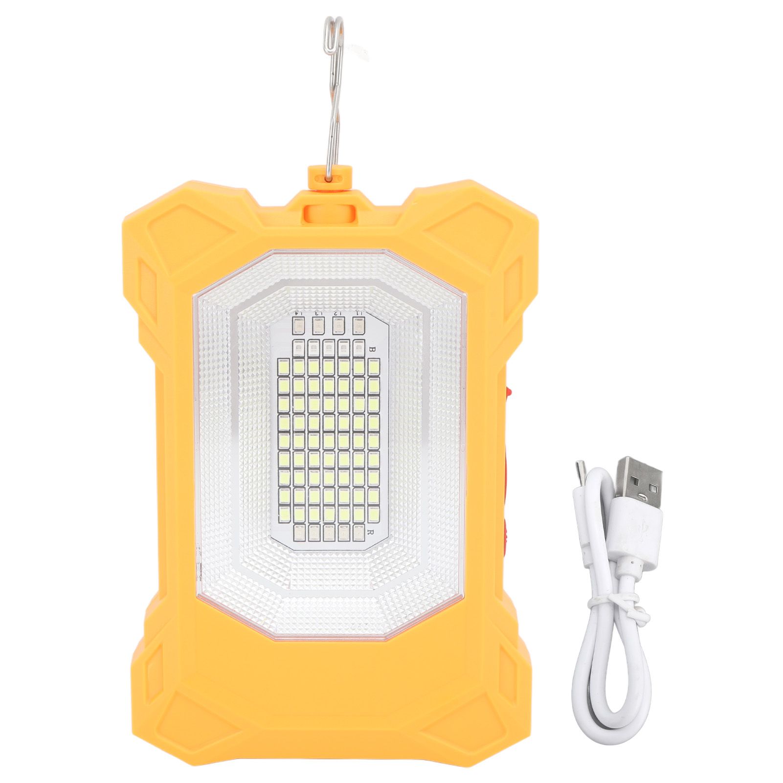 LED Solar Light Rechargeable Portable Flood Light Hooked Tent Light Outdoor Emergency Light for Camping Hiking Fishing - Image 1