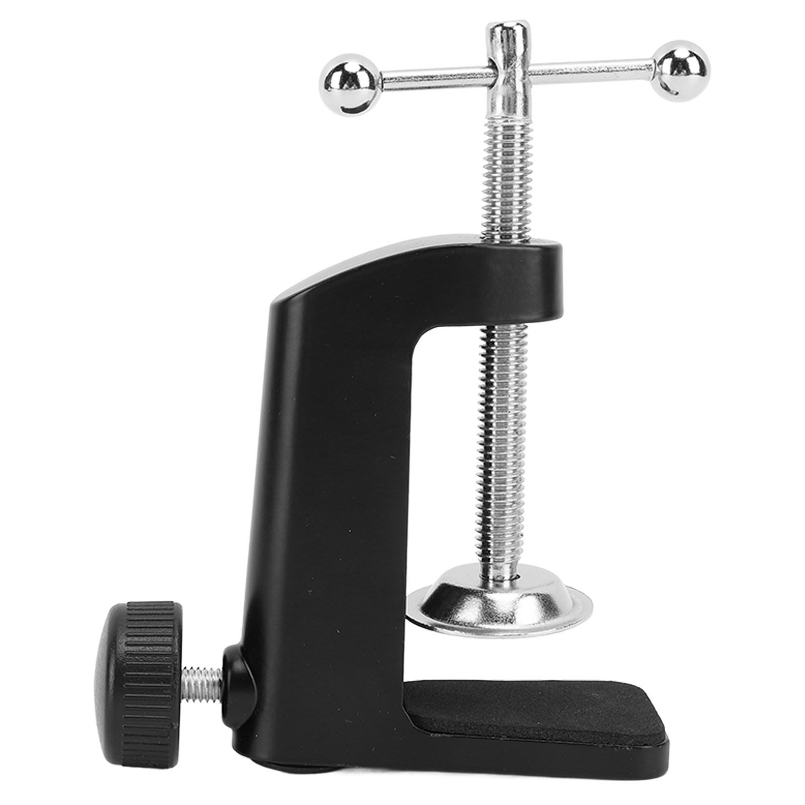 Desk C Clamp Aluminum Black 2.4inch 61mm Desk Table Mount Clamp for Desktop Table Lamp - Image 3
