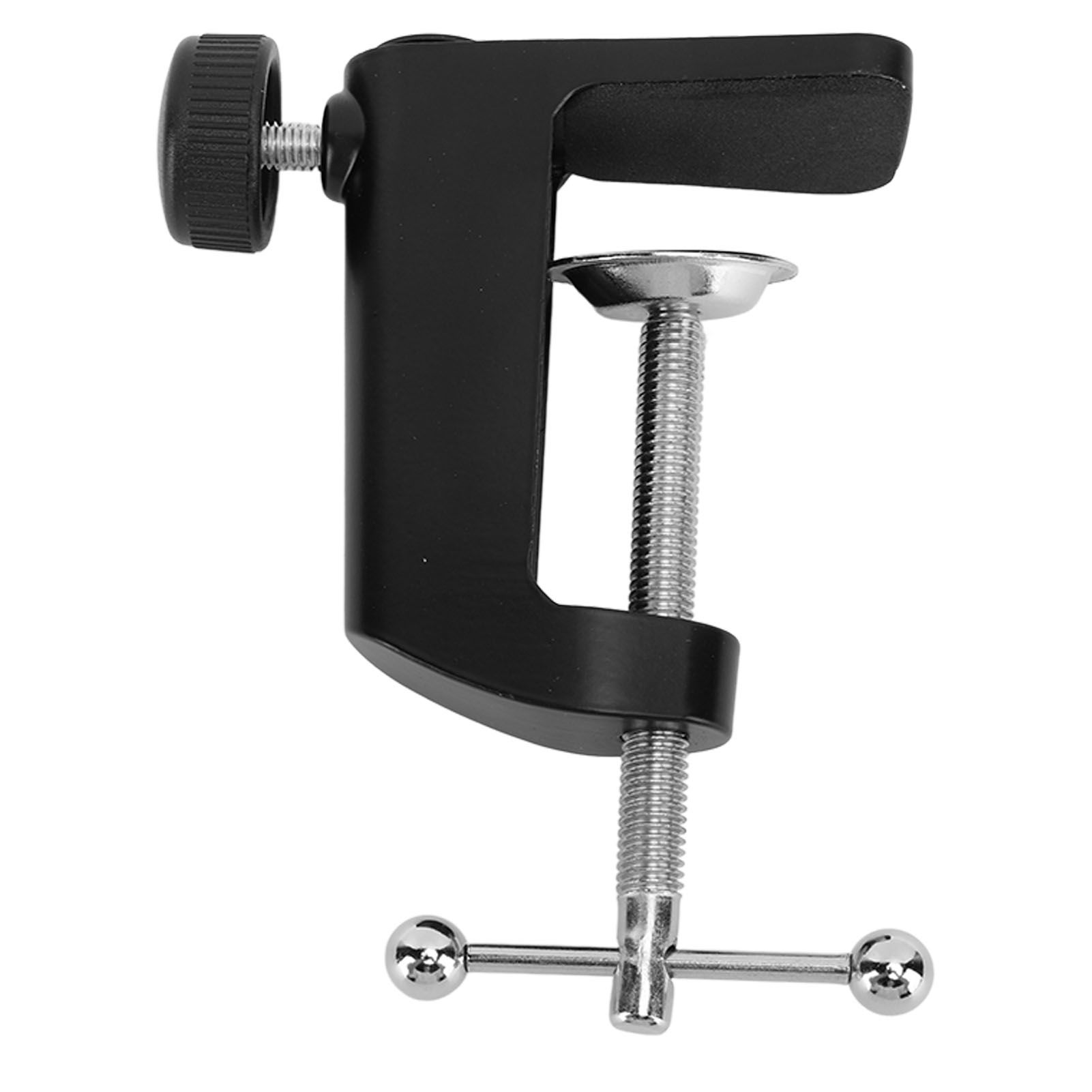 Desk C Clamp Aluminum Black 2.4inch 61mm Desk Table Mount Clamp for Desktop Table Lamp - Image 4