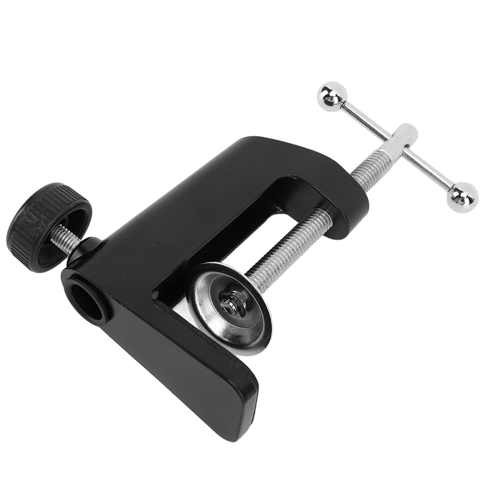 Desk C Clamp Aluminum Black 2.4inch 61mm Desk Table Mount Clamp for Desktop Table Lamp - Image 5