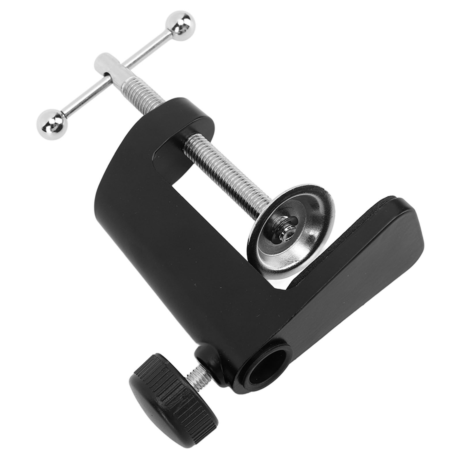 Desk C Clamp Aluminum Black 2.4inch 61mm Desk Table Mount Clamp for Desktop Table Lamp - Image 6