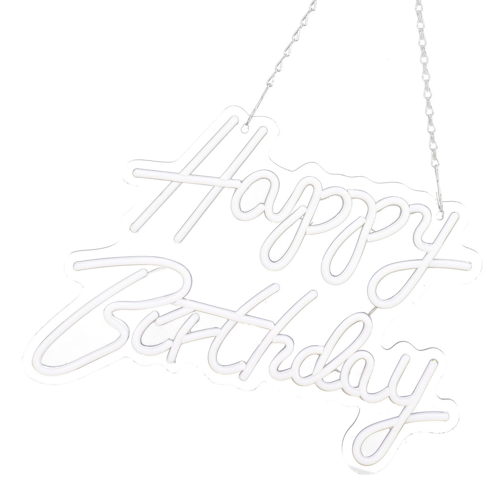 Happy Birthday Letter LED Lights Romantic Neon Light Sign Acrylic Happy Birthday Decoration for Party Bar Cold White - Image 6