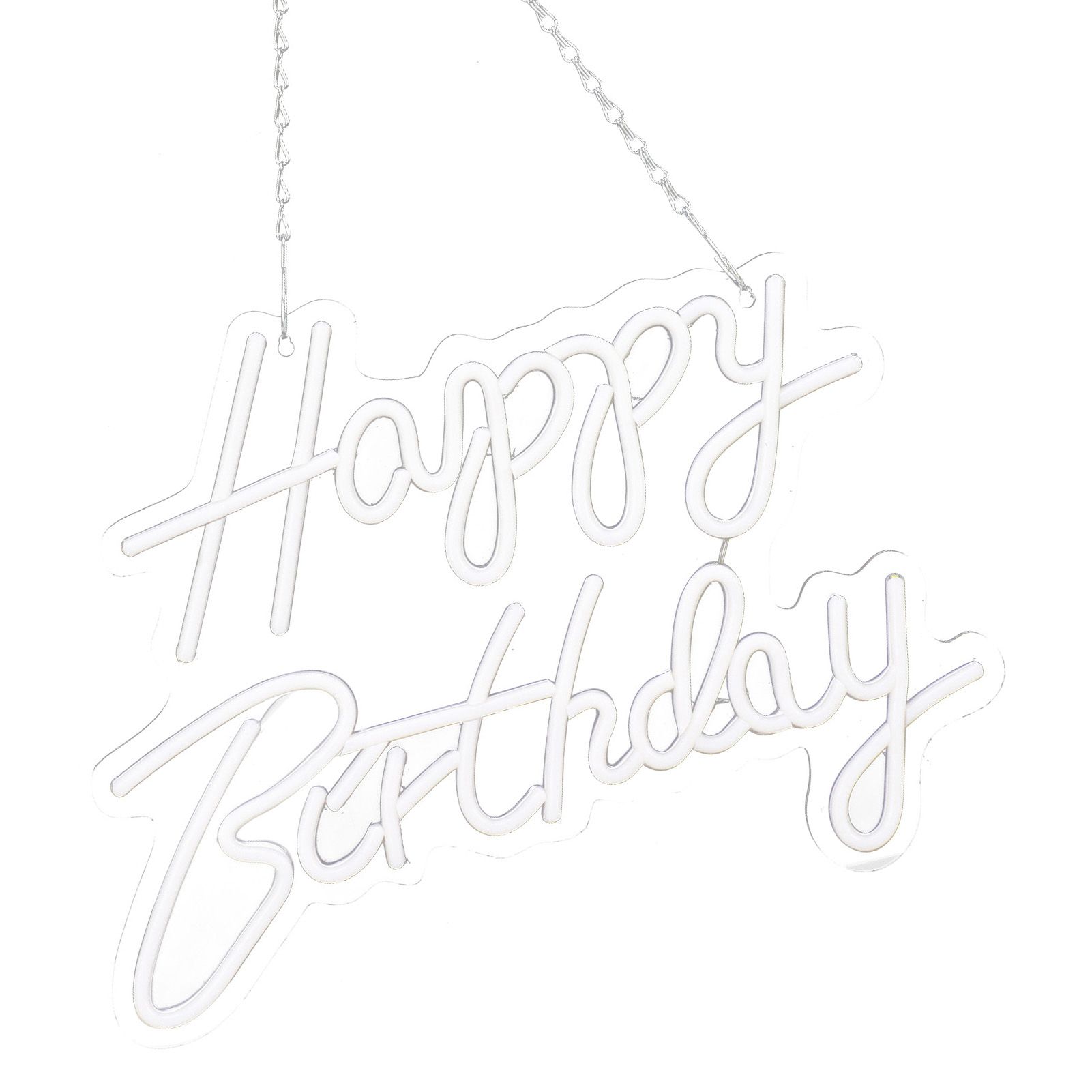 Happy Birthday Letter LED Lights Romantic Neon Light Sign Acrylic Happy Birthday Decoration for Party Bar Cold White - Image 7