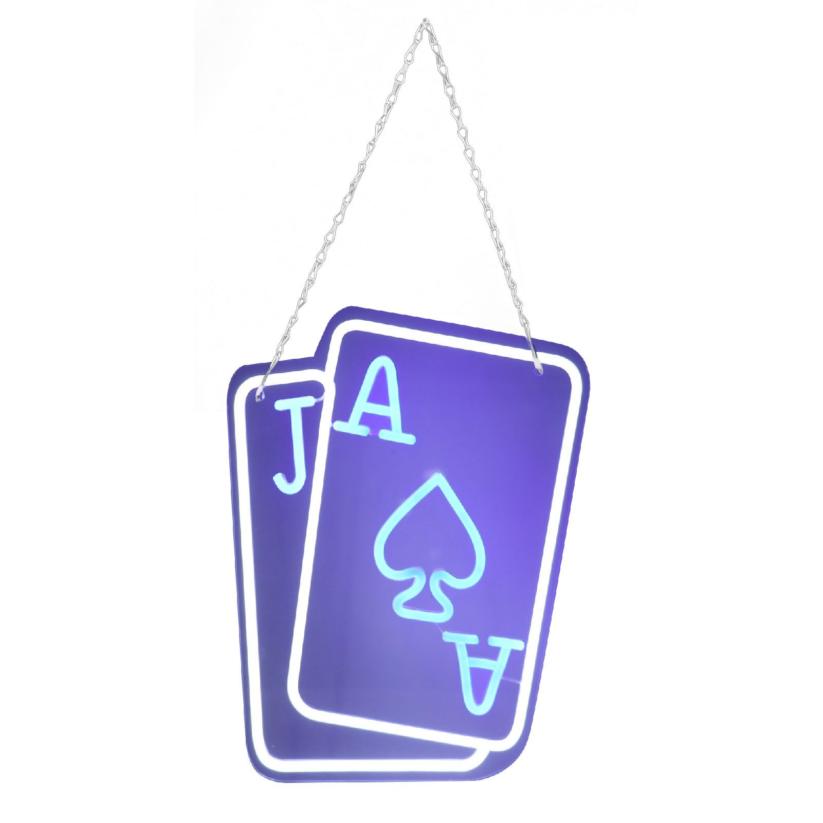 Poker LED Neon Signs Playing Cards Neon Signs for Wall Decor Bedroom Casino Bar Hotel Play Room Birthday Party Decor J Poker - Image 1