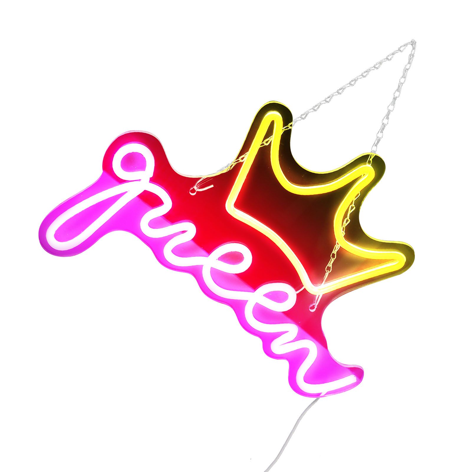 LED Neon Sign Bright USB Powered Decorative Crown Queen Wall Neon Light for Kids Room Bedroom Party - Image 4