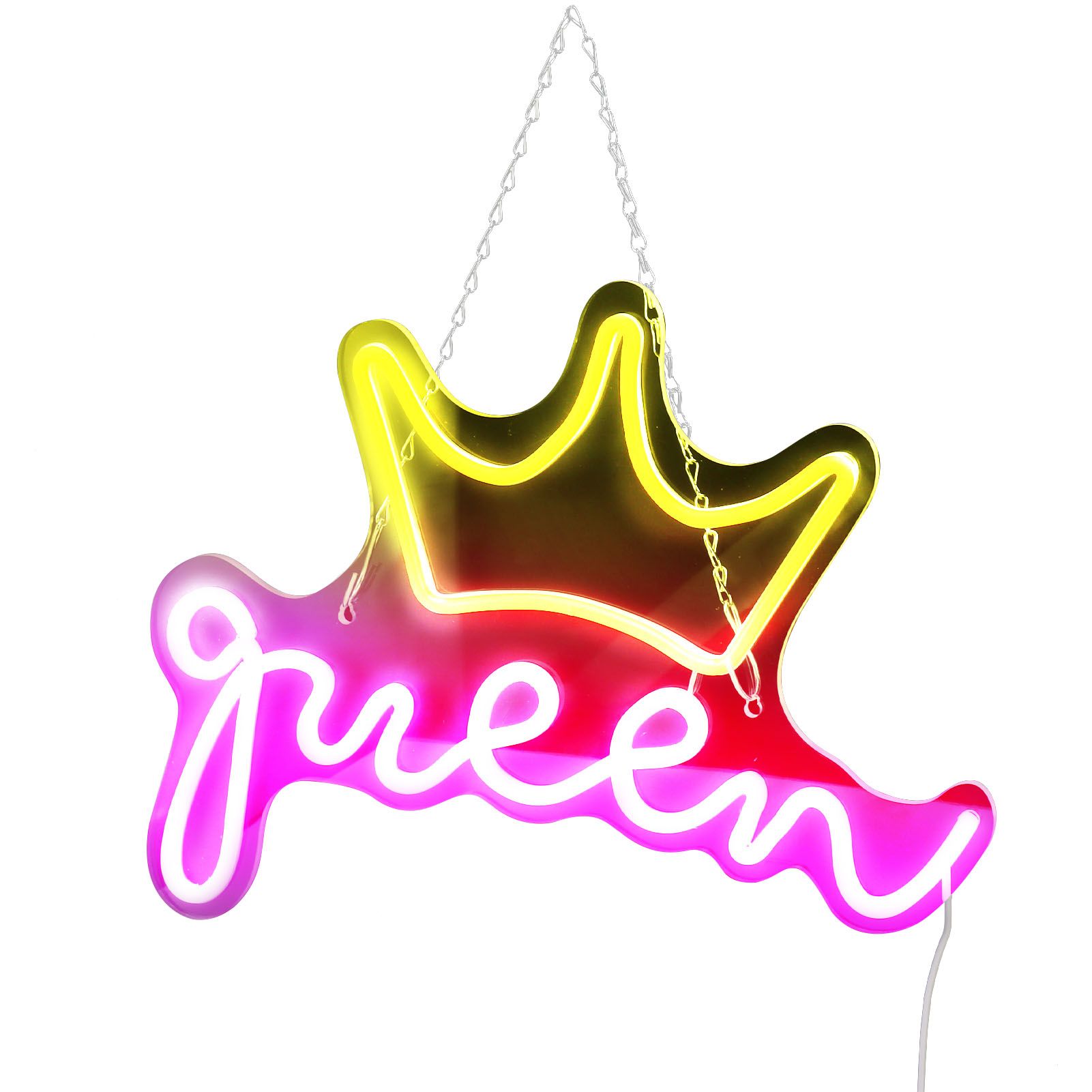 LED Neon Sign Bright USB Powered Decorative Crown Queen Wall Neon Light for Kids Room Bedroom Party - Image 5