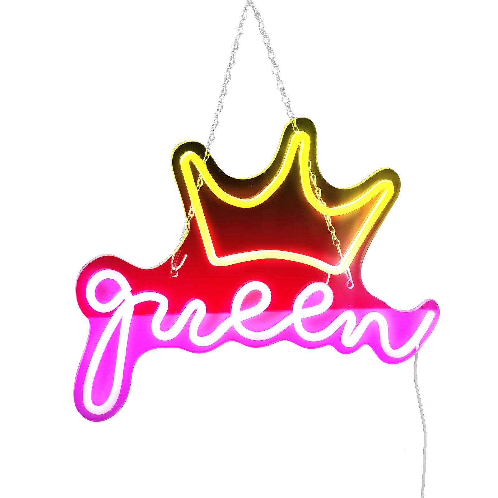 LED Neon Sign Bright USB Powered Decorative Crown Queen Wall Neon Light for Kids Room Bedroom Party - Image 6
