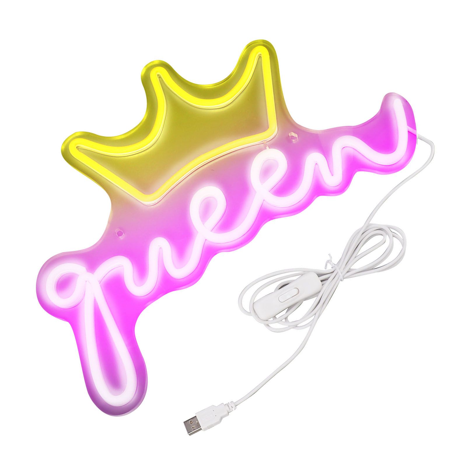LED Neon Sign Bright USB Powered Decorative Crown Queen Wall Neon Light for Kids Room Bedroom Party - Image 7