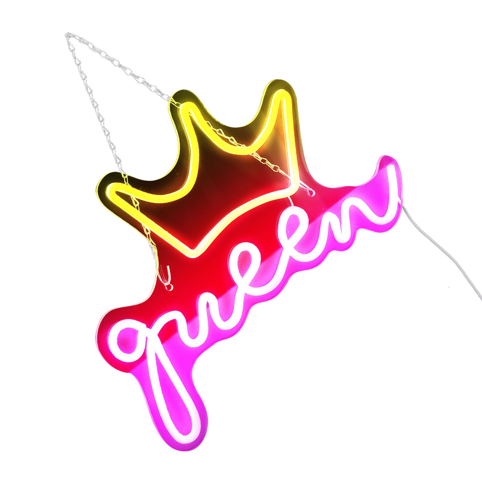 LED Neon Sign Bright USB Powered Decorative Crown Queen Wall Neon Light for Kids Room Bedroom Party - Image 8