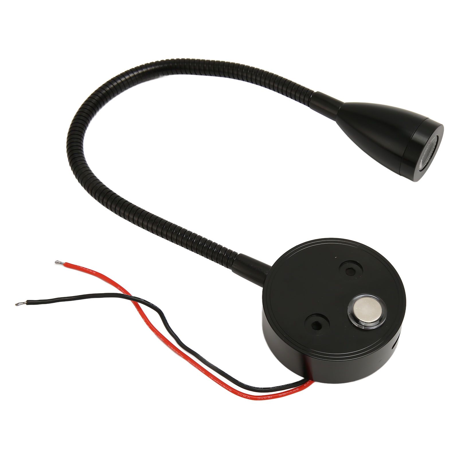 LED Wall Mounted Reading Light Touch Control 3 Color Temperature Dimmable Bedside Reading Lamp with Gooseneck Hose for RV Boat Motorhome DC 12 to 24V Black - Image 5