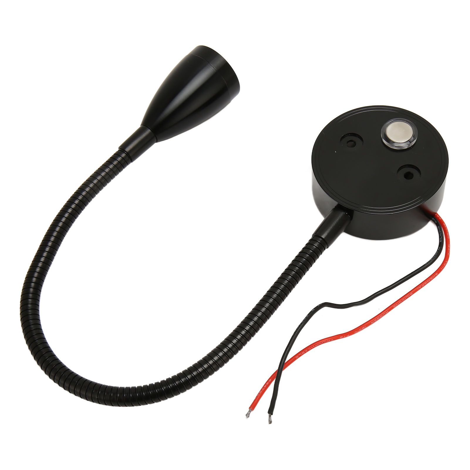 LED Wall Mounted Reading Light Touch Control 3 Color Temperature Dimmable Bedside Reading Lamp with Gooseneck Hose for RV Boat Motorhome DC 12 to 24V Black - Image 6