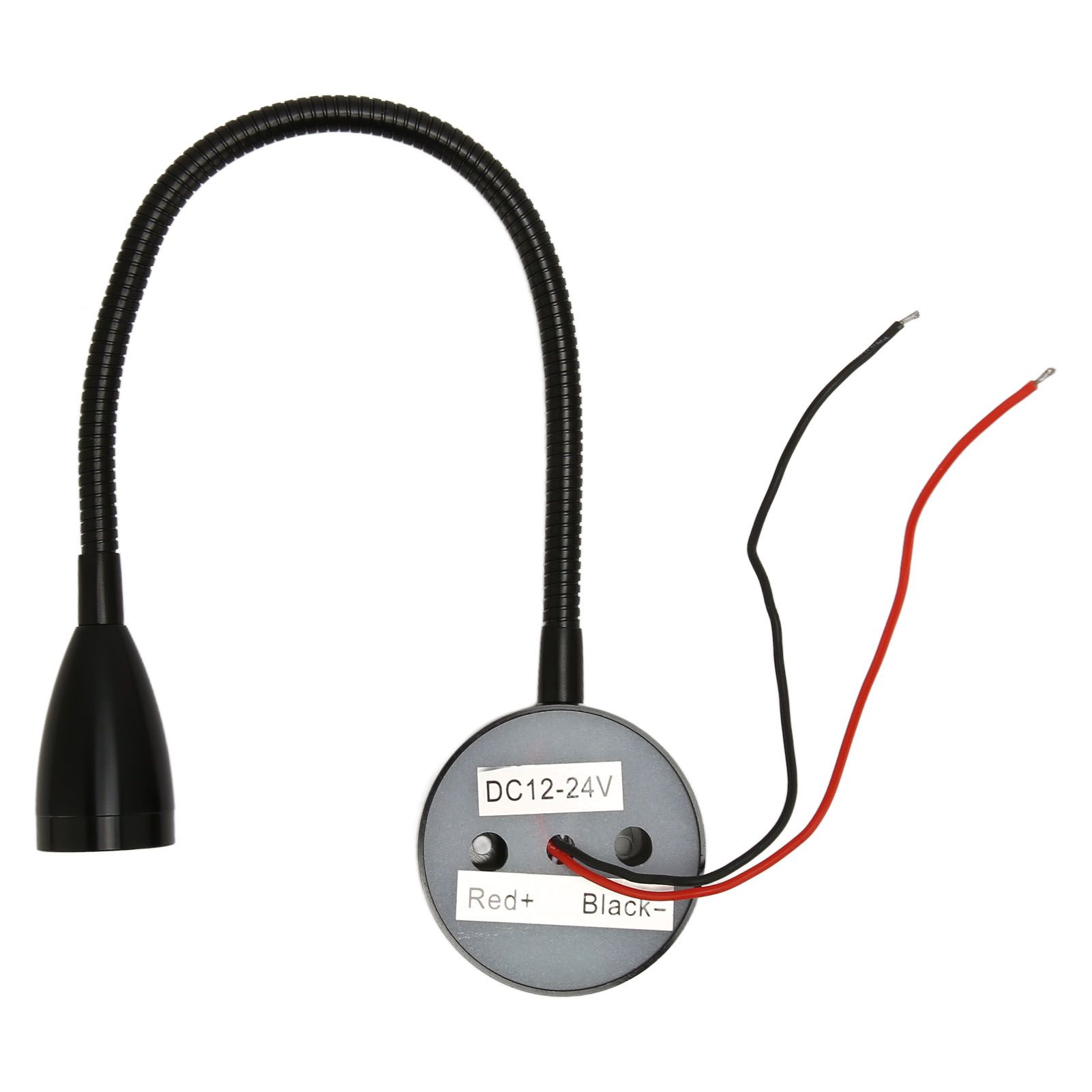 LED Wall Mounted Reading Light Touch Control 3 Color Temperature Dimmable Bedside Reading Lamp with Gooseneck Hose for RV Boat Motorhome DC 12 to 24V Black - Image 7