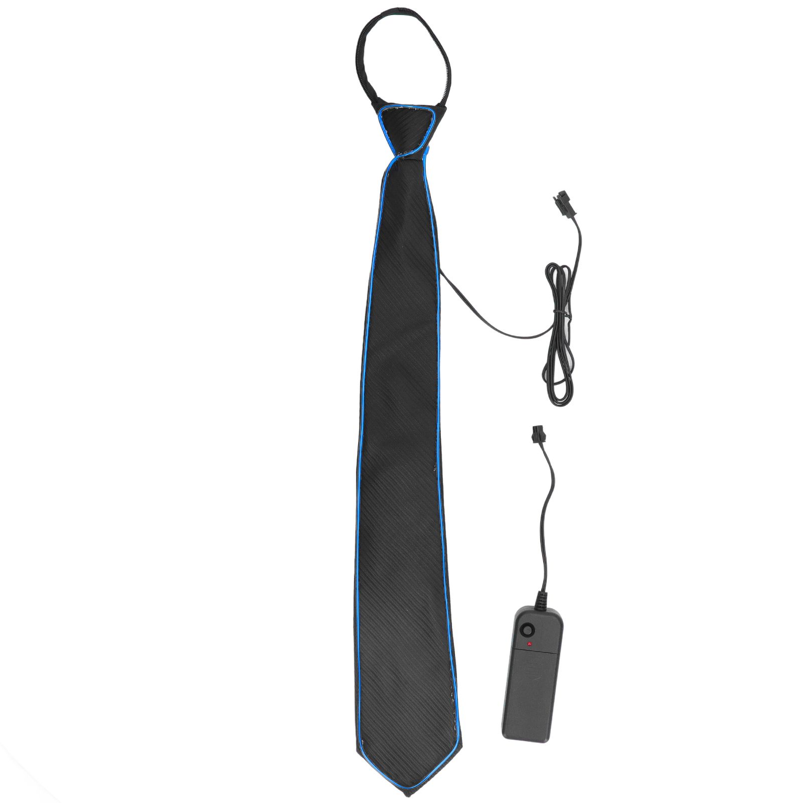 LED Necktie Lighting Modes Adjustable Polyester Key Switch Light Up Neck Tie for Carnival Music Festival Party - Image 1