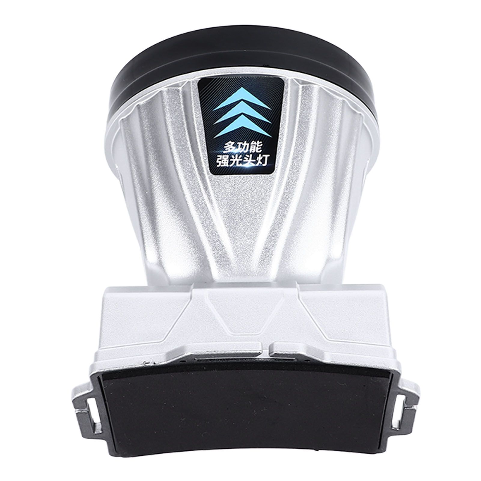 Super Bright Headlamp Rechargeable 800mAh Lithium Ion Battery Waterproof High Power Headlamp with Power Display for Outdoor Activity Silver - Image 7