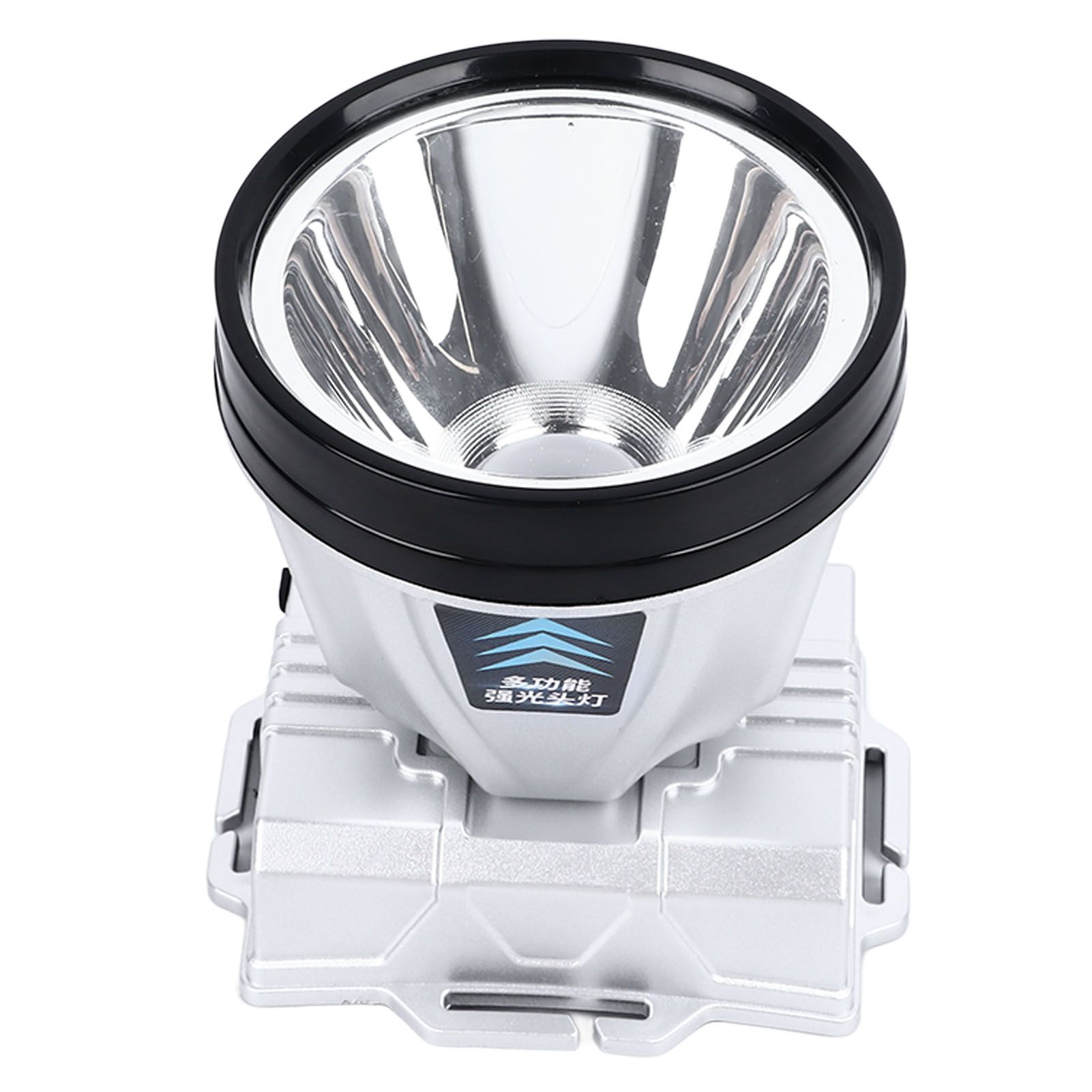 Super Bright Headlamp Rechargeable 800mAh Lithium Ion Battery Waterproof High Power Headlamp with Power Display for Outdoor Activity Silver - Image 8