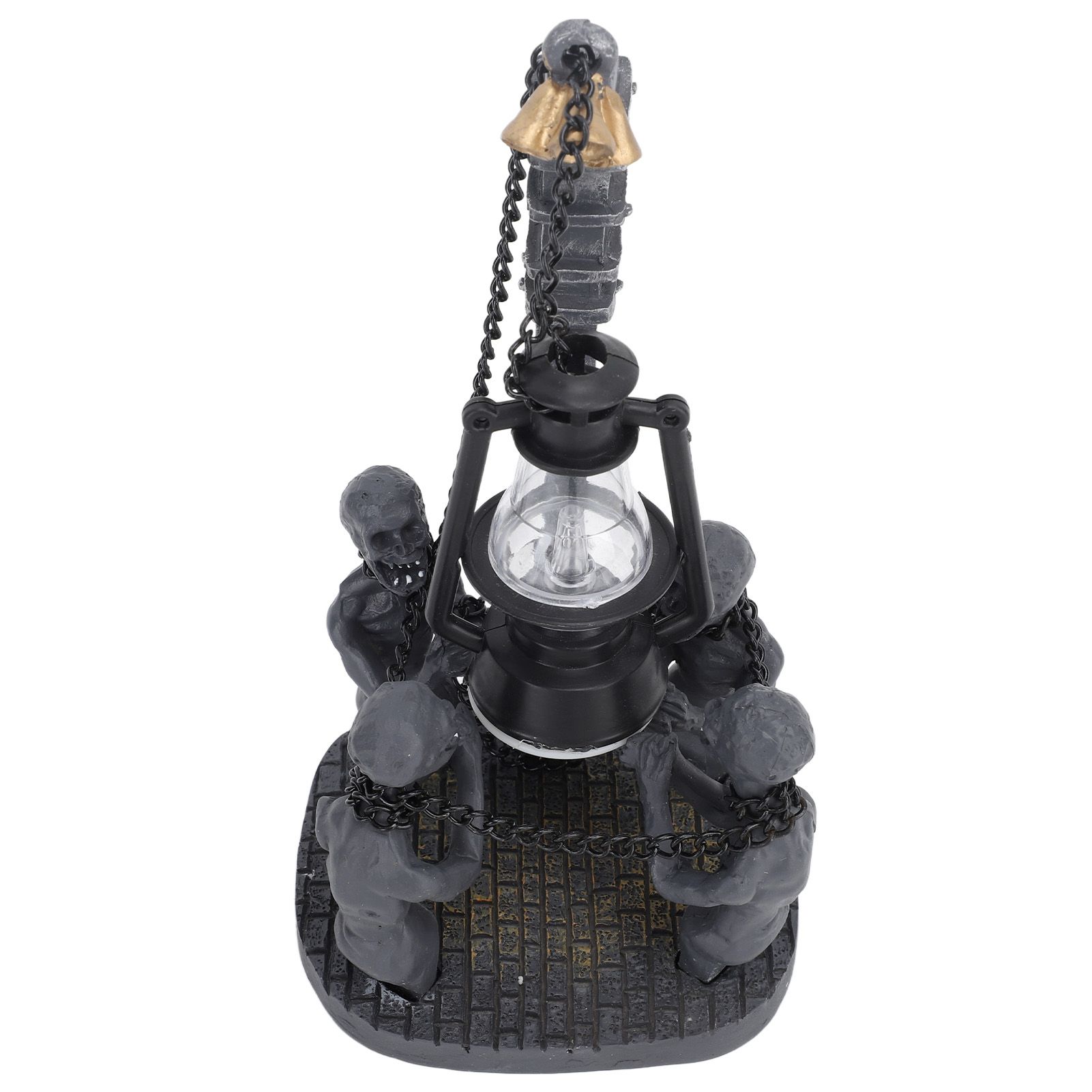 Four Skulls LED Lights Ornament Halloween Resin Decoration Compact Exquisite Skull Lamp Statue for Desktop - Image 2