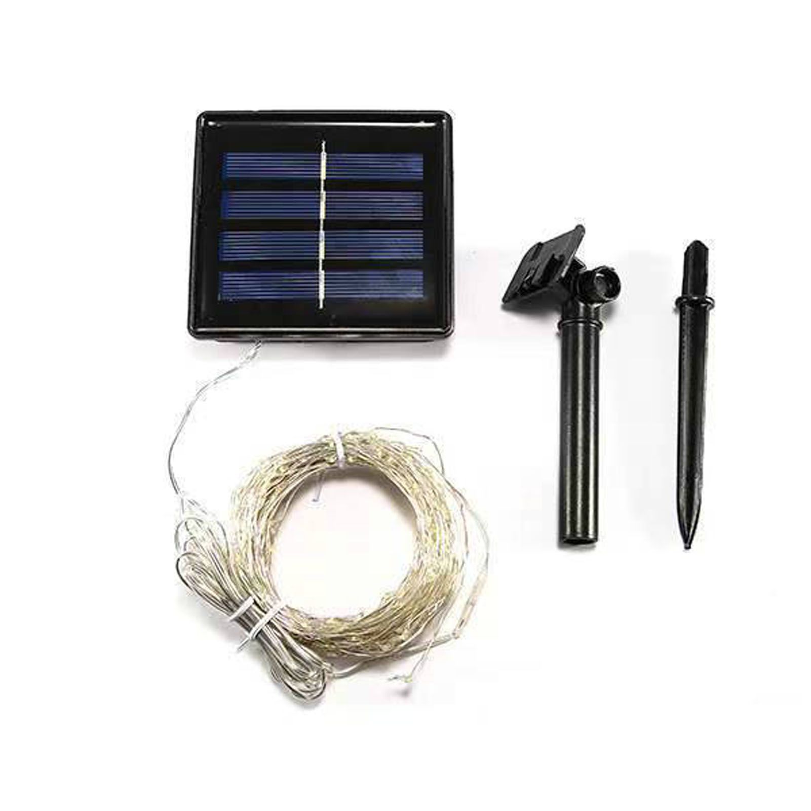 LED Solar Fairy Lights High Brightness Durable Copper Wire 50 LED Outdoor Solar String Lights 8 Modes Solar Lights 16.4ft - Image 2