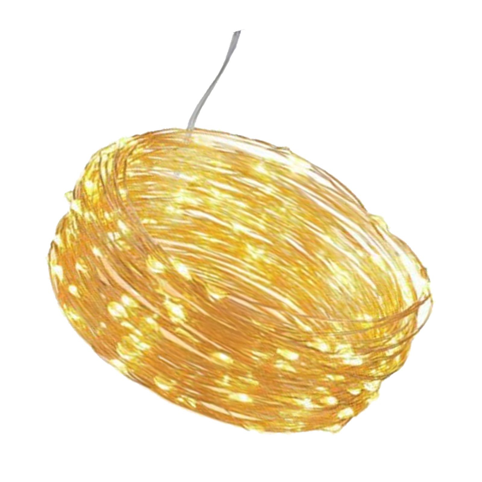 LED Solar Fairy Lights High Brightness Durable Copper Wire 50 LED Outdoor Solar String Lights 8 Modes Solar Lights 16.4ft - Image 3