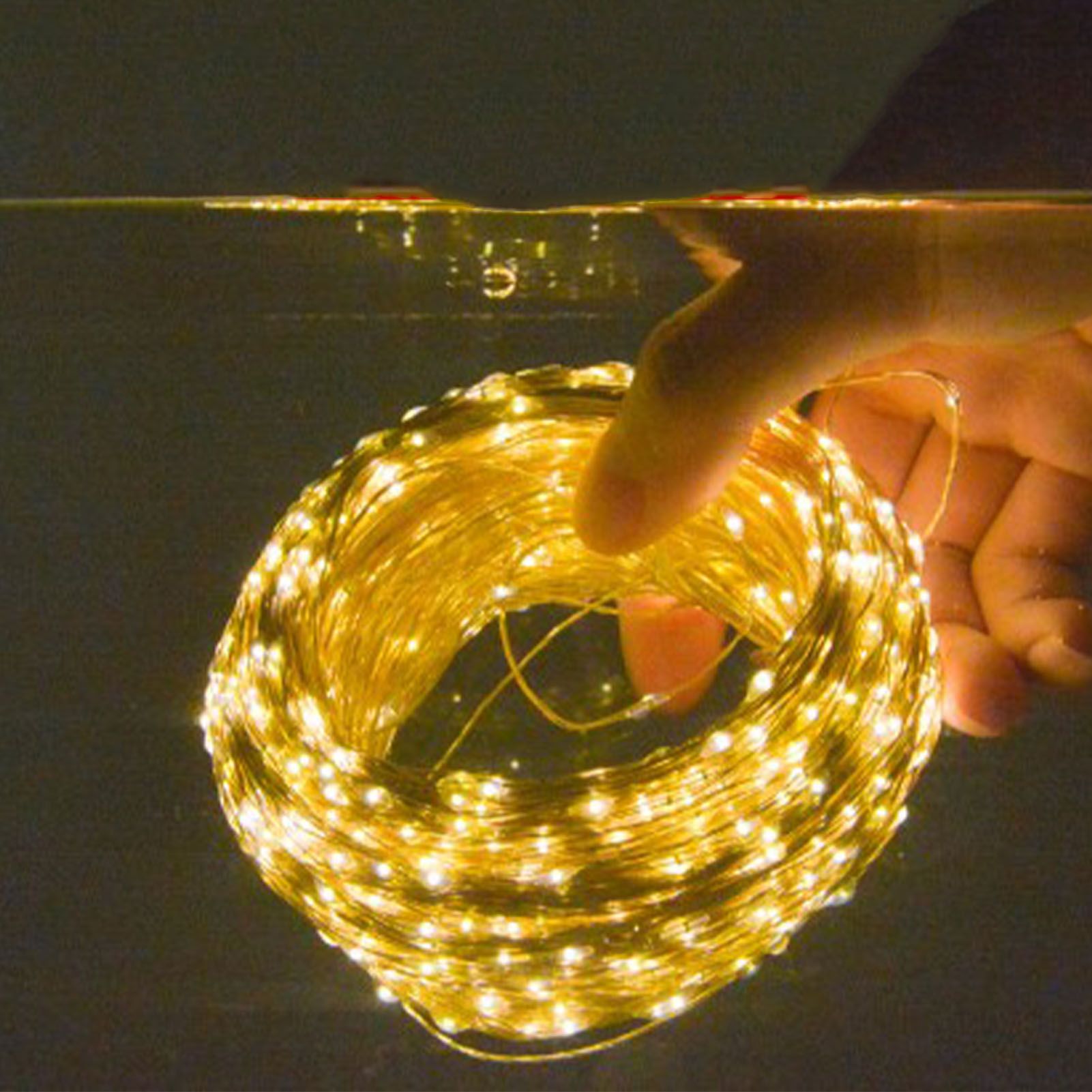 LED Solar Fairy Lights High Brightness Durable Copper Wire 50 LED Outdoor Solar String Lights 8 Modes Solar Lights 16.4ft - Image 6