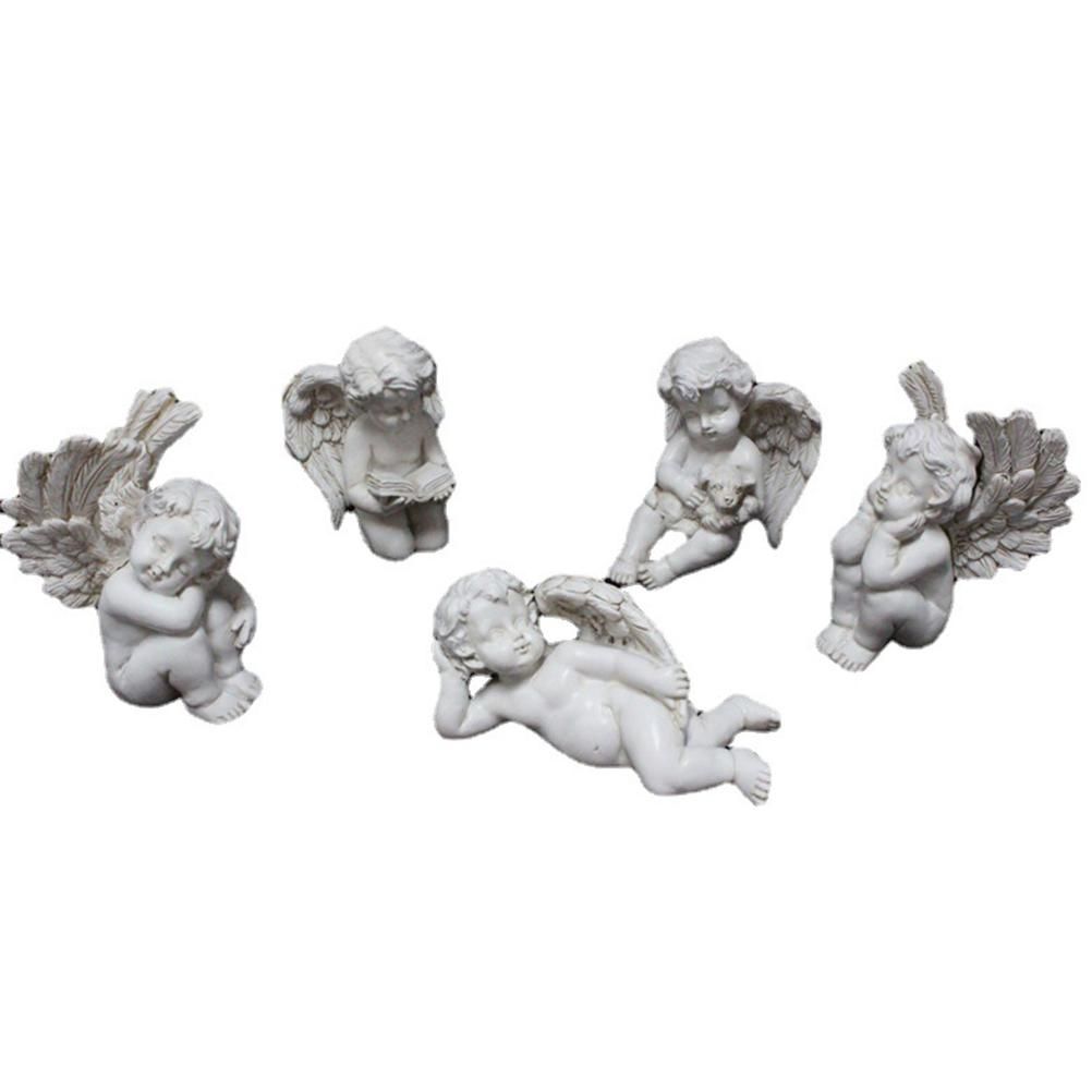 Angel Stakes Figurine Miniature Resin Sculpture Garden Statue for Potted Plants Mini Landscape - Image 3