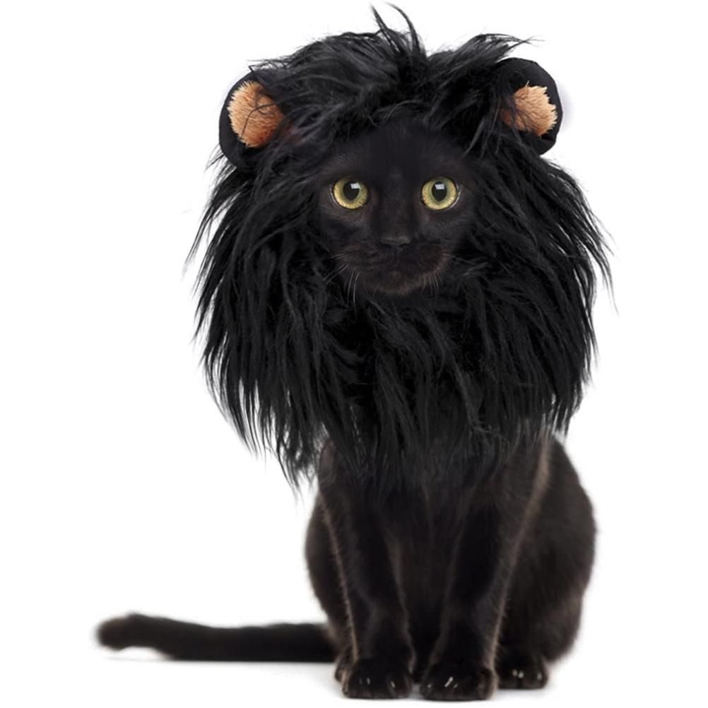 Pet Wig for Dog Cat Hair Headgear Cosplay Costume for Christmas Halloween Party - Image 1