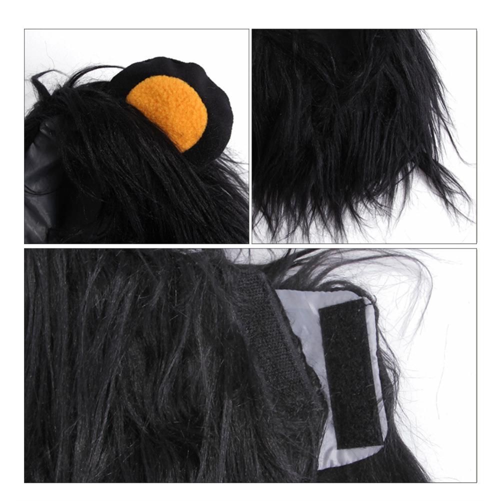 Pet Wig for Dog Cat Hair Headgear Cosplay Costume for Christmas Halloween Party - Image 4