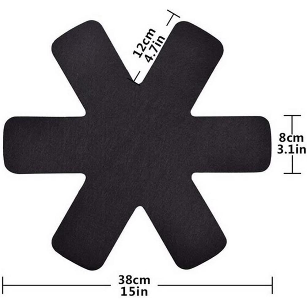 6Pcs Pan Protection Mat Stackable Insulation Pads Pot Trivet Pot Cookware Protector for Kitchen Gadgets - Image 2