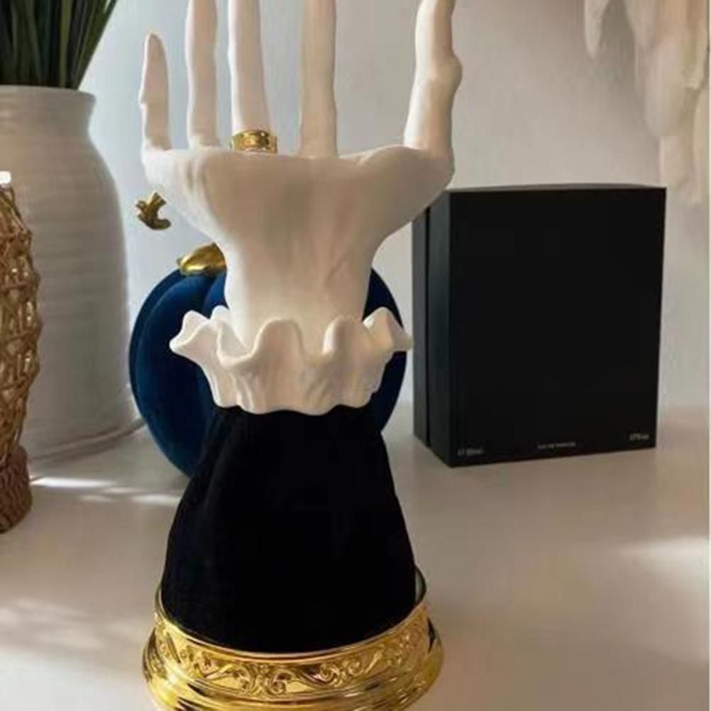 Halloween Candle Holder Witch Hand Shaped Resin Candlestick Desktop Ornaments Decor - Image 4