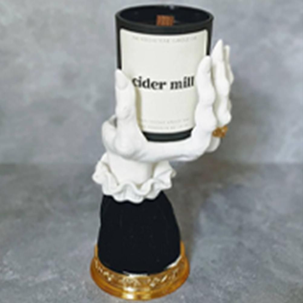 Halloween Candle Holder Witch Hand Shaped Resin Candlestick Desktop Ornaments Decor - Image 7