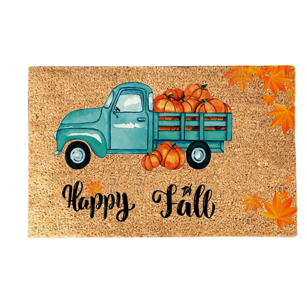 Funny Thanksgiving Doormat Anti Slip Door Mat Autumn Entryway Rug for Front Door Kitchen Bathroom Decor - Image 1