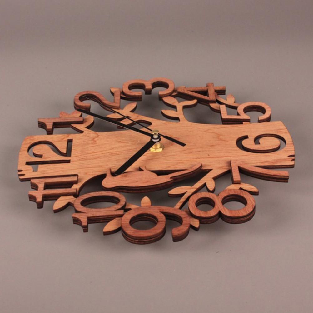 Wall Clock Tree Shape Silent Non Ticking Clock for Office Living Room Bedroom Decor - Image 4