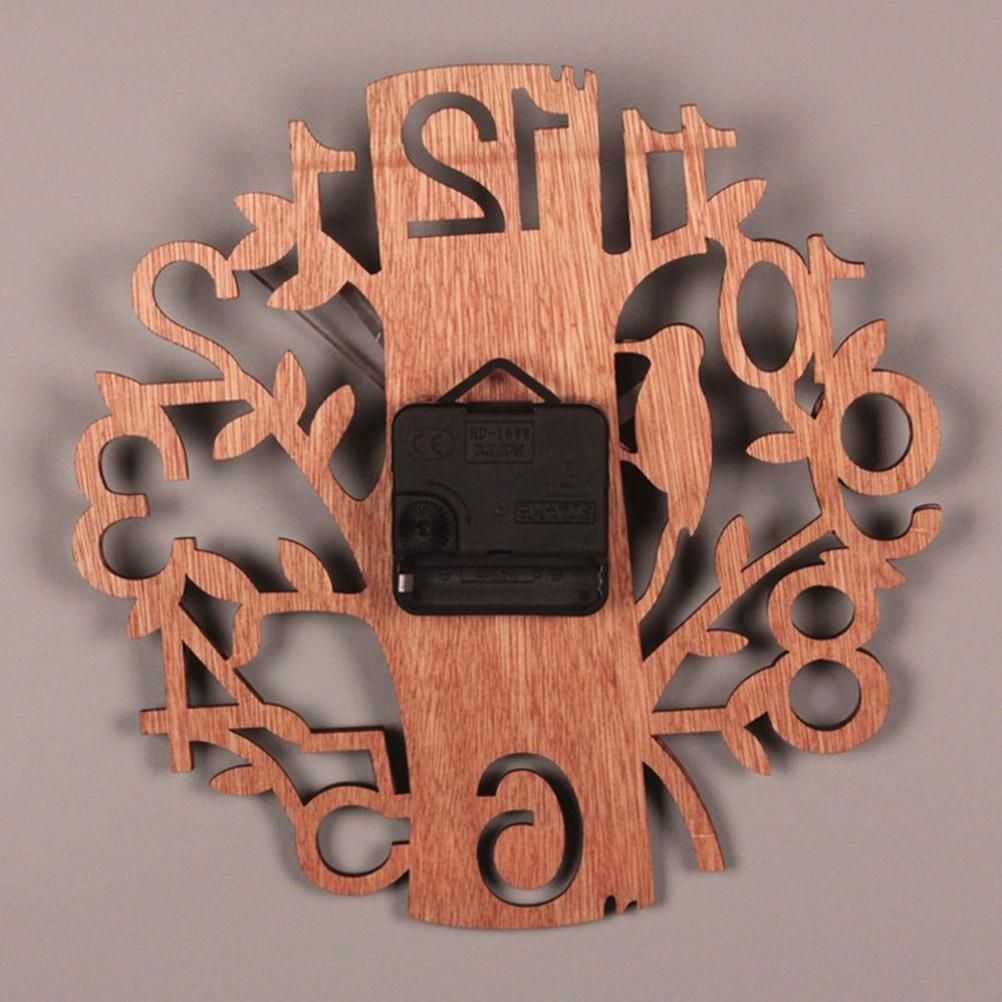 Wall Clock Tree Shape Silent Non Ticking Clock for Office Living Room Bedroom Decor - Image 6