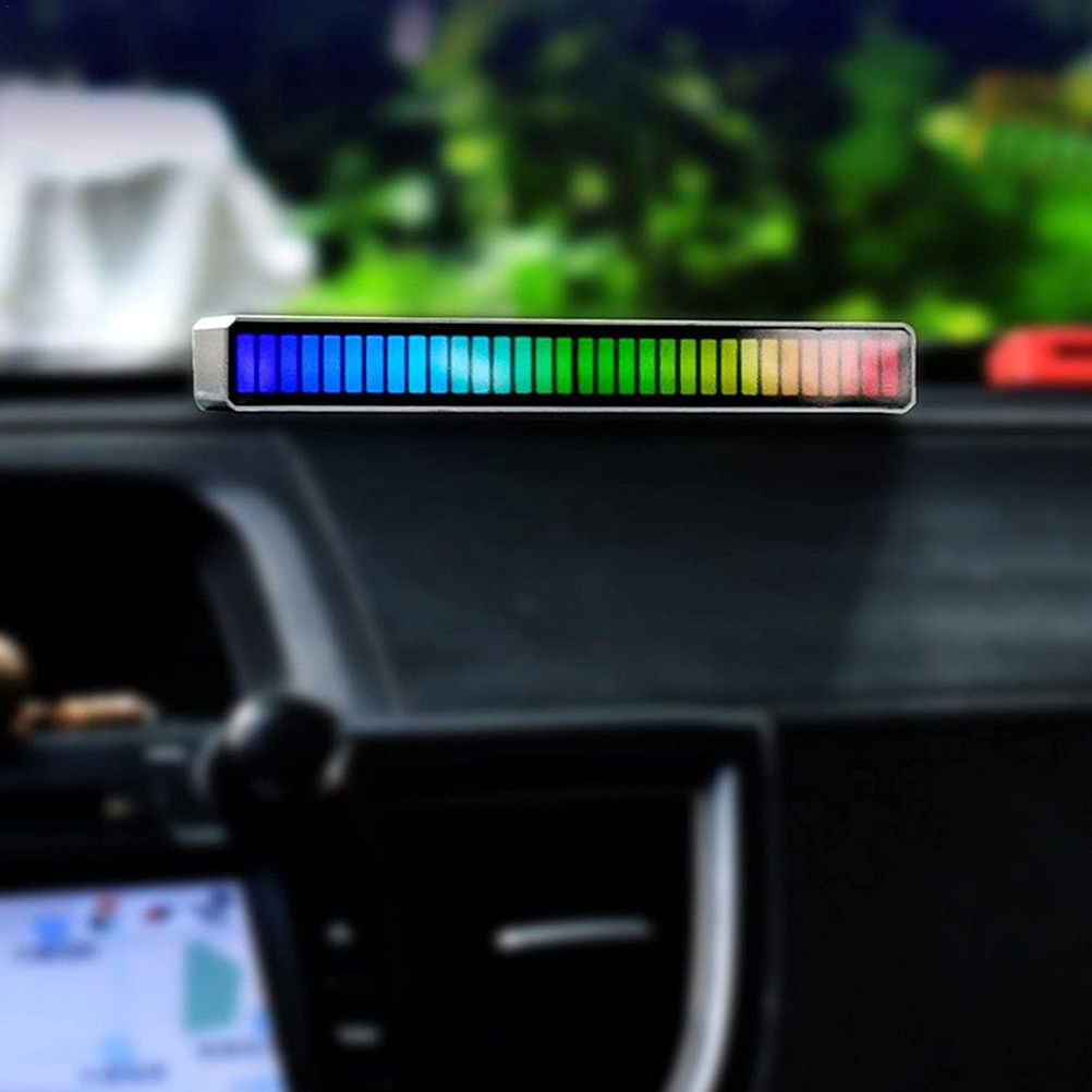 RGB Sound Reactive LED Light Bar LED Colorful Sound Control Audio Music Rhythm Dynamic Level Indicator Display Strip Light for Car Gaming PC TV Room - Image 4