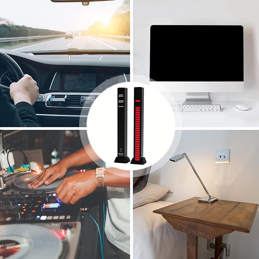RGB Sound Reactive LED Light Bar LED Colorful Sound Control Audio Music Rhythm Dynamic Level Indicator Display Strip Light for Car Gaming PC TV Room - Image 8