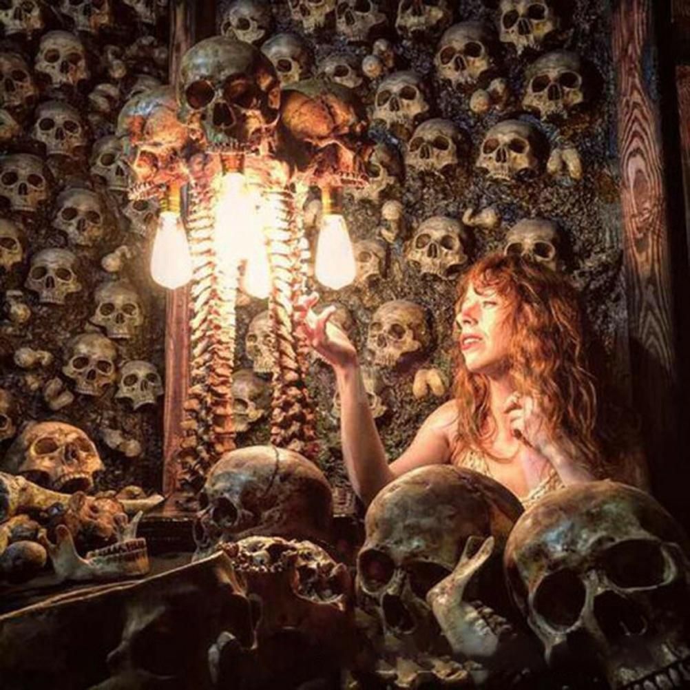 Skeleton Lamp Halloween 3D LED Skeleton Lamp Haunted House Ornament Prop Gifts for Birthday - Image 4