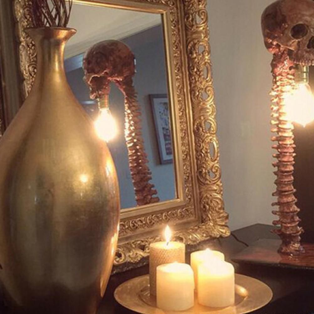Skeleton Lamp Halloween 3D LED Skeleton Lamp Haunted House Ornament Prop Gifts for Birthday - Image 5