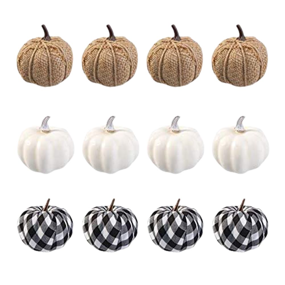 Artificial Pumpkins Harvest Fake Pumpkin Models for Fall Thanksgiving Halloween Decoration - Image 1