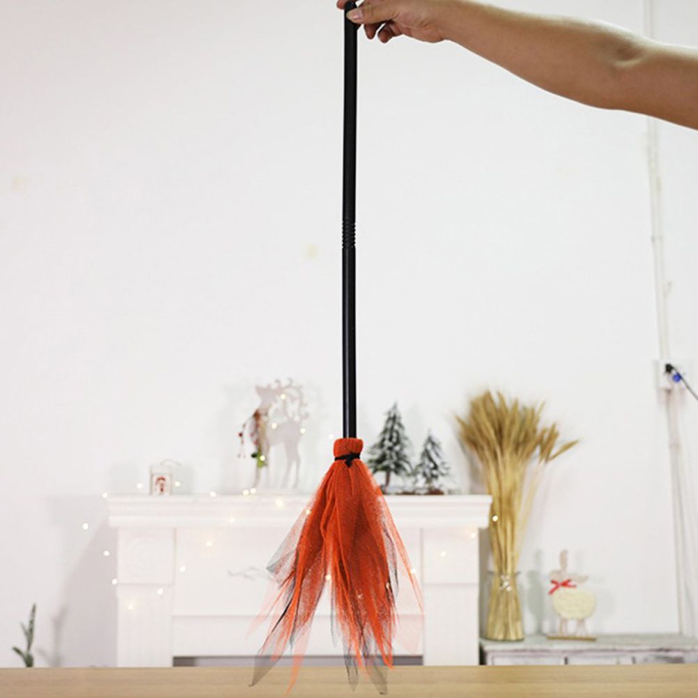 5Pcs Halloween Witch Brooms Plastic Witch Broomstick Wizard Flying Broom for Halloween Party Haunted House Decoration - Image 7