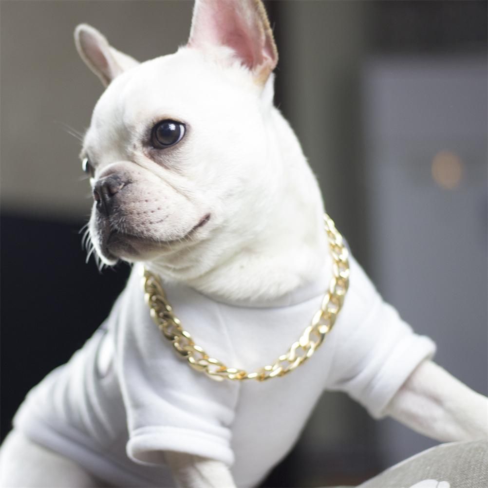 Dog Chain Pet Dog Metal Gold Collar Necklace Pet Jewelry Accessories for Four Seasons - Image 4