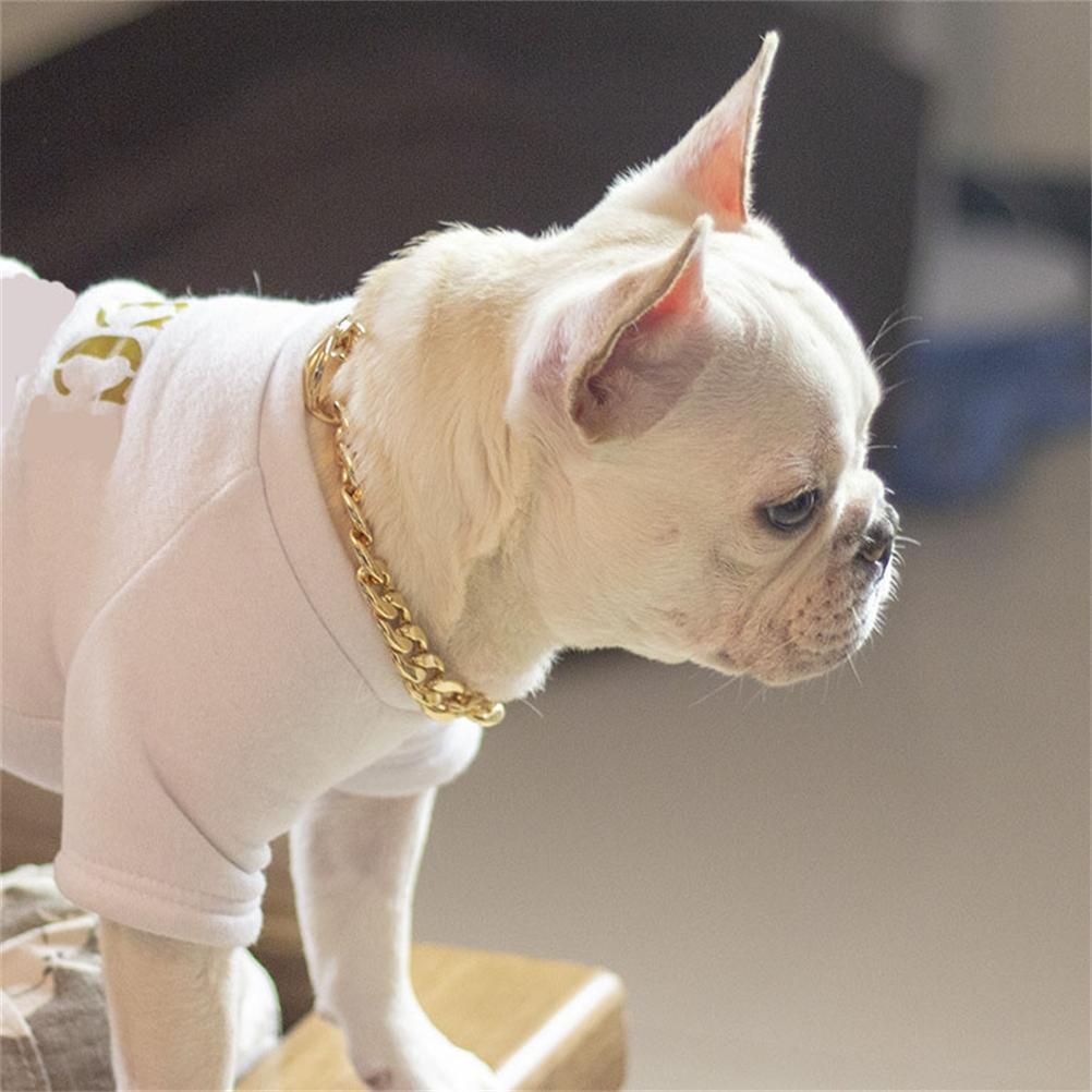Dog Chain Pet Dog Metal Gold Collar Necklace Pet Jewelry Accessories for Four Seasons - Image 7
