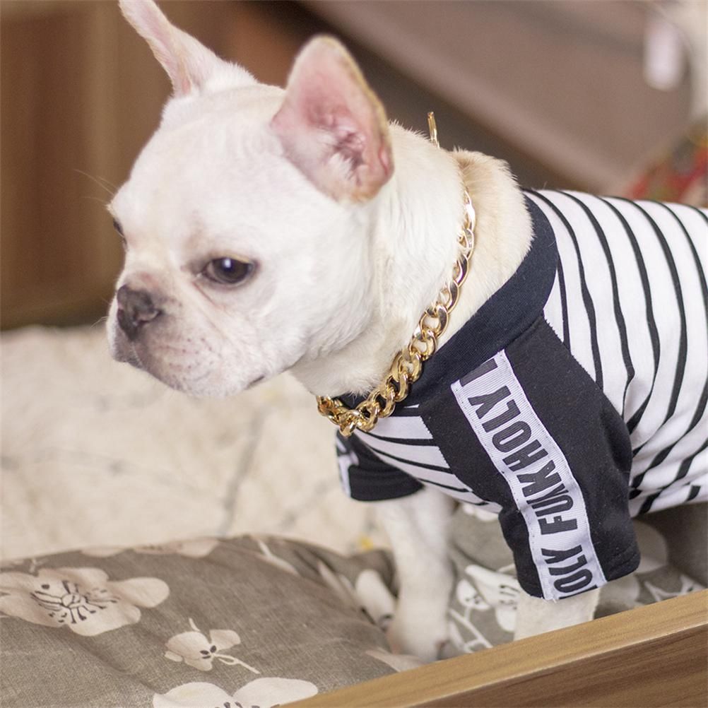 Dog Chain Pet Dog Metal Gold Collar Necklace Pet Jewelry Accessories for Four Seasons - Image 8
